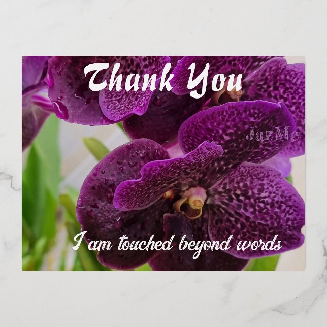 Vielen Dank Folien Feiertagspostkarte (Vorderseite)