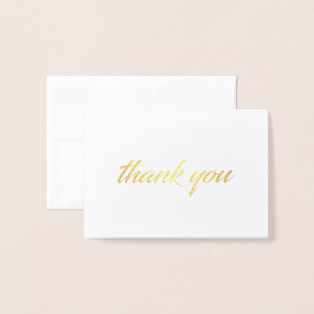 Vielen Dank Folienkarte (Vorderseite mit Umschlag)