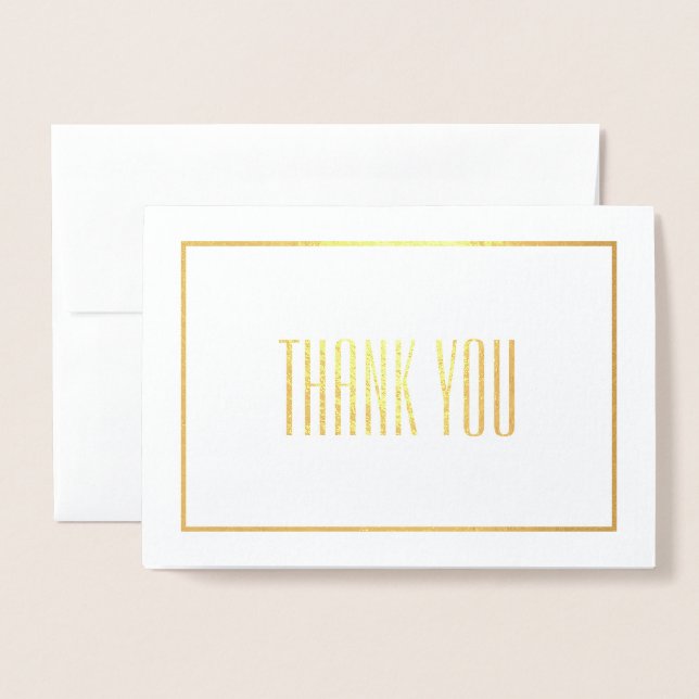 Vielen Dank Folienkarte (Vorderseite mit Umschlag)