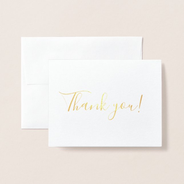 Vielen Dank Folienkarte (Vorderseite mit Umschlag)