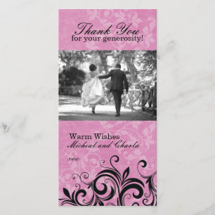 Vielen Dank Foto Card (4x8) Dankeskarte