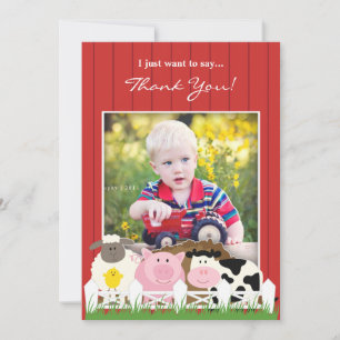 Vielen Dank Foto Farm Flat Einladung