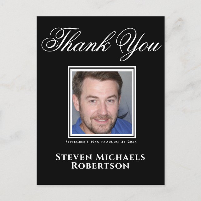 Vielen Dank Foto Postcard Postkarte (Vorderseite)