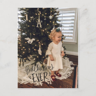 Vielen Dank Foto Weihnachts Post Card Feiertagspostkarte