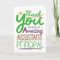 Vielen Dank Frau Assistant Principal Würdigung