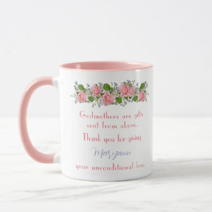 Vielen Dank, Frau Gift Pink Blume Personalisiert Tasse