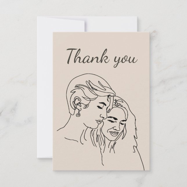 Vielen Dank Frauen Freundschaft Dankeskarte (Vorderseite)