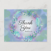 Vielen Dank für alles, was Sie tun Blue Lila Flora