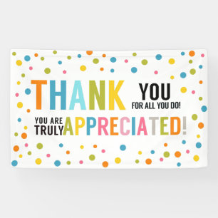 Vielen Dank für alles, was Sie tun Mitarbeiter und Banner