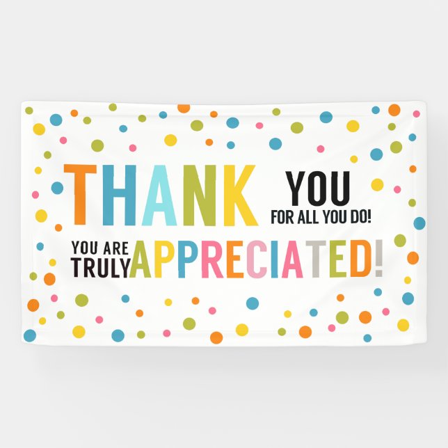 Vielen Dank für alles, was Sie tun Mitarbeiter und Banner (Horizontal)