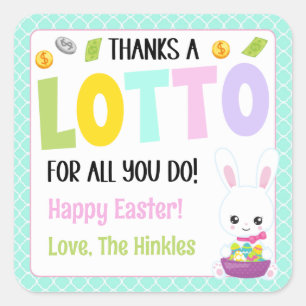 Vielen Dank für alles, was Sie tun Quadratischer Aufkleber