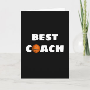 Vielen Dank für Basketball Coach Karte