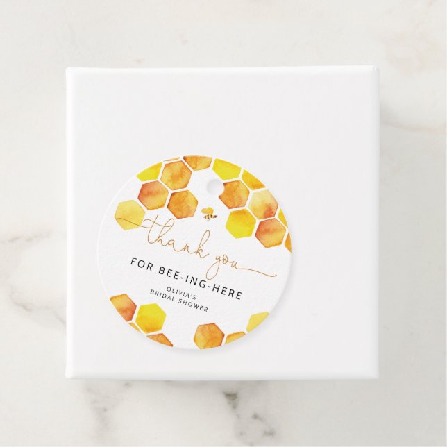 Vielen Dank für das Bienenspiel hier Gefälligkeits Geschenkanhänger (Beispiel)