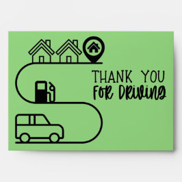 Vielen Dank für das Fahren in Service Envelope