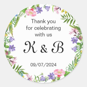 Vielen Dank für das Feiern mit uns!   Aufkleber