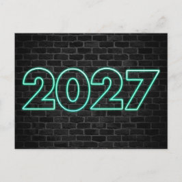 Vielen Dank für das Jahr 2026 Neon Sign Postkarte
