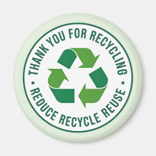 Vielen Dank für das Recycling Magnet