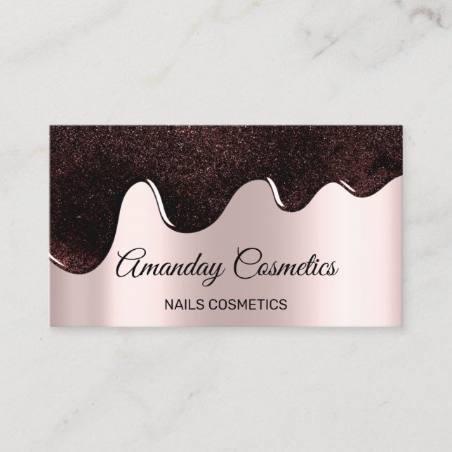 Vielen Dank für das Shopping Rose Tropfens Nails M Visitenkarte (Vorderseite)