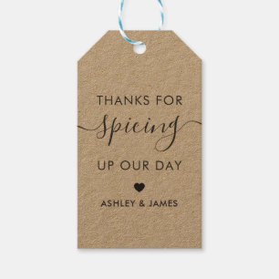 Vielen Dank für das Spicup Our Day Wedding Tag, Kr Geschenkanhänger