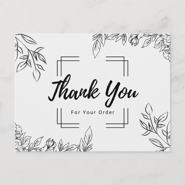 Vielen Dank für Deine Bestellung Postkarte (Vorderseite)