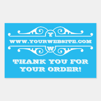 Vielen Dank für Deine Bestellung Rechteckiger Aufkleber