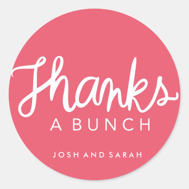 Vielen Dank für den Aufkleber (Vorderseite)