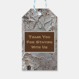 Vielen Dank für den Bleibe von Cabin Tree Bark Rus Geschenkanhänger