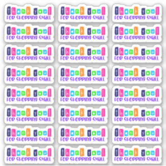 Vielen Dank für den Einkauf kleiner Vinyl-Aufklebe Aufkleber