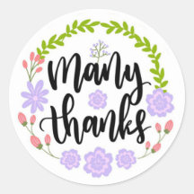 Vielen Dank für den klassischen Round-Aufkleber