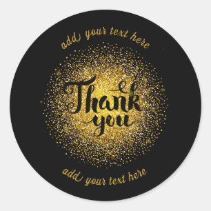 Vielen Dank für den klassischen Round-Aufkleber Runder Aufkleber