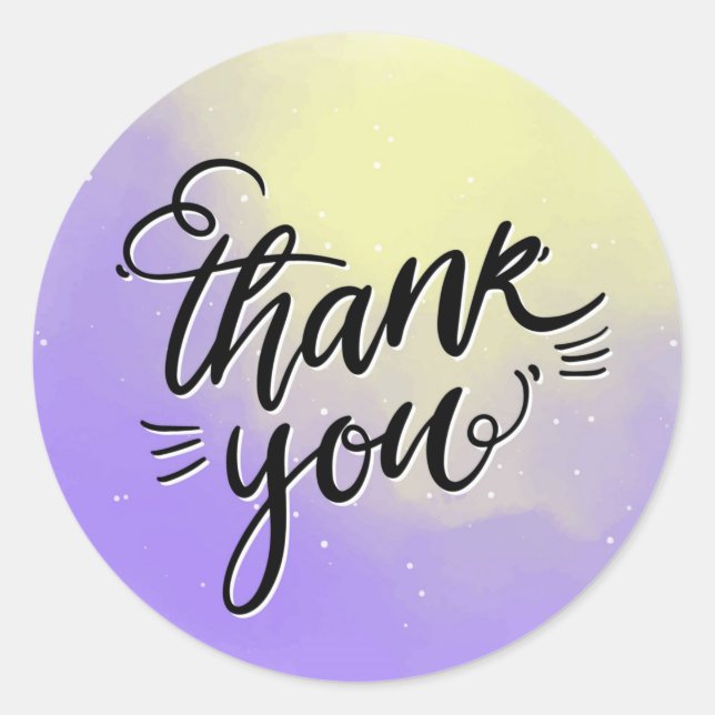 Vielen Dank für den klassischen Round-Aufkleber Runder Aufkleber (Vorderseite)