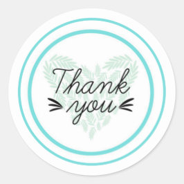 Vielen Dank für den klassischen Round-Aufkleber Runder Aufkleber