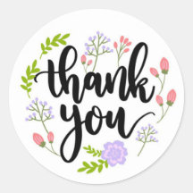 Vielen Dank für den klassischen Round-Aufkleber