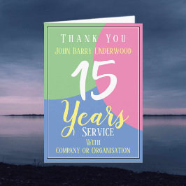 Vielen Dank für den langjährigen Service Karte