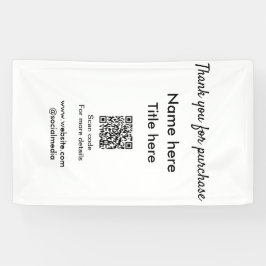 Vielen Dank für den Namen des Kaufs hier Scan QR Banner
