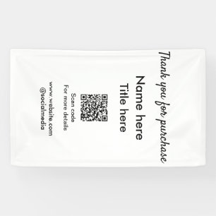 Vielen Dank für den Namen des Kaufs hier Scan QR Banner