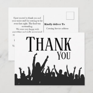 Vielen Dank für den Veranstaltungsplaner Postkarte