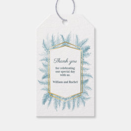 Vielen Dank für den Winter immergrünen Blätter Aqu Geschenkanhänger