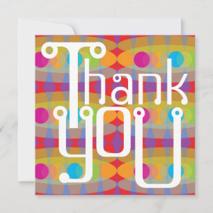 Vielen Dank für die 80er Card Dankeskarte