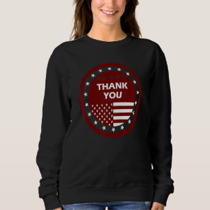 Vielen Dank für die amerikanische Fahne der Vetera Sweatshirt