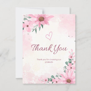 Vielen Dank für die Auswahl unserer Produkte Postkarte