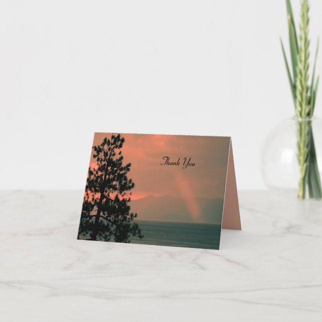 Vielen Dank für die Beileid-Note-Card, Light Beam Dankeskarte (Vorderseite)