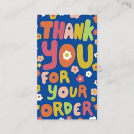 Vielen Dank für die Bestellung Daisies Niedlichen Visitenkarte