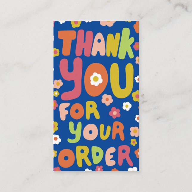 Vielen Dank für die Bestellung Daisies Niedlichen  Visitenkarte (Vorderseite)