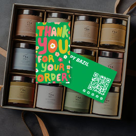 Vielen Dank für die Bestellung Daisies Niedlichen Visitenkarte