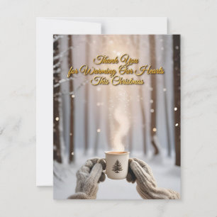 Vielen Dank für die Erwärmung Unsere Herzen Feiertagskarte