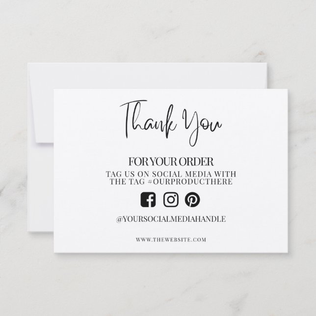 Vielen Dank für die Extravagante Kalligrafie, für  (Vorderseite)