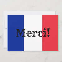 Vielen Dank für die französische Flagge