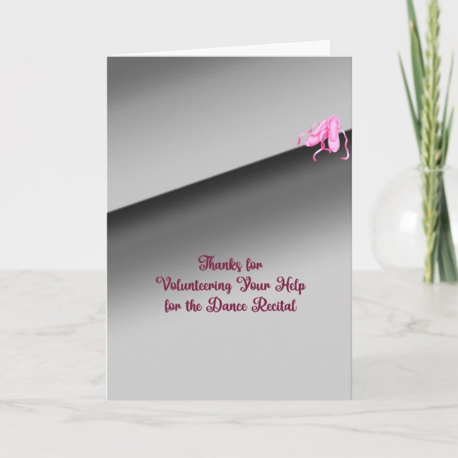 Vielen Dank für die Hilfe zur Freiwilligentätigkei Dankeskarte (Vorderseite)