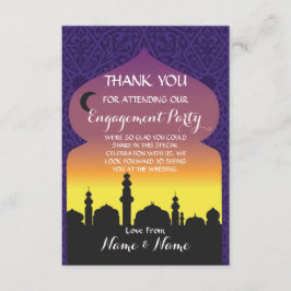 Vielen Dank für die Hochzeit Arabian Nights Card Einladung